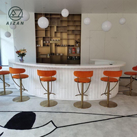 Comptoir de bar de maison luxueux comptoir de bar blanc moderne conçoit pour la maison