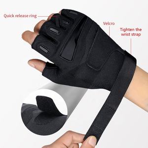 GOLOVEJOY-guantes cortos para actividades al aire libre, protectores resistentes a los golpes, sin dedos, para caza, motocicleta, XT15 - Product Image 4