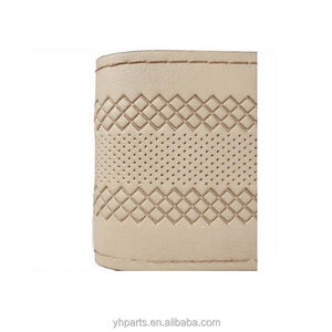 Coprivolante nero universale in pelle con impunture medio <span class=keywords><strong>grandi</strong></span> per tutte le auto - Product Image 5