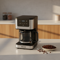 Machine à café électrique Newle avec cafetière pour Americano, écran tactile programmable, maintien au chaud 24 heures