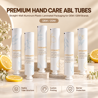 Tubes d'emballage pour crème pour les mains en aluminium et plastique laminé, impression UV personnalisée, bouchon à vis, vides, OEM ODM