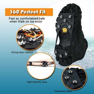 Crampons à <span class=keywords><strong>glace</strong></span> crampons de Traction de neige crampons, poignées de <span class=keywords><strong>glace</strong></span> et de neige sur la <span class=keywords><strong>chaussure</strong></span>/<span class=keywords><strong>chaussure</strong></span> crampons de Traction de botte pointes en caoutchouc <span class=keywords><strong>pour</strong></span> hommes et femmes HA01558 - Product Image 4