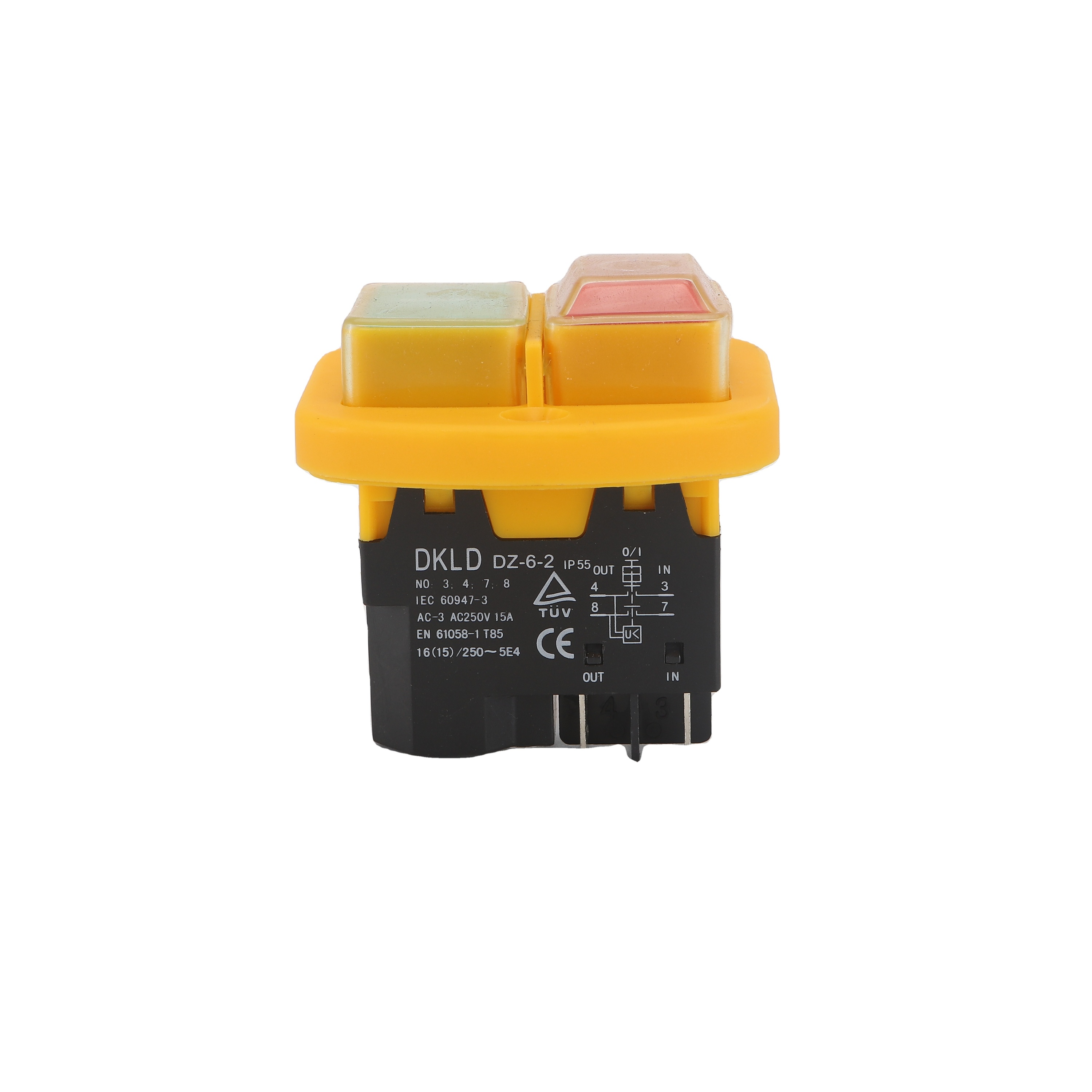 Produktbild von 3-poliger Wendetrommel-Drehschalter 15 A, 380 V – Wasserdicht, Staubdicht, Für Kran, Aufzug & Elektrofahrzeug
