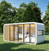 Maisonnette portable de luxe en forme de cabane Apple, 20 pieds/40 pieds, structure en acier préfabriquée moderne, bureau, école, appartement, hôtel ou usage résidentiel