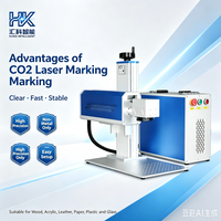Marqueur laser CO2 séparé 30W 60W, graveur laser non-métallique pour bois, bambou, caoutchouc, acrylique avec table de travail CNC