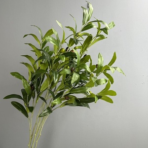 Vente en gros usine – Meilleure vente : Plante artificielle toucher réel, tige d'olivier artificielle, branche d'olivier artificielle pour décoration de mariage - Product Image 1
