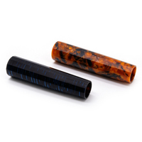 Capuchon de stylo-plume en celluloïd sur mesure, tournage CNC, découpe à facettes, tube de stylo en résine polie pour pièces de stylo-plume faites à la main