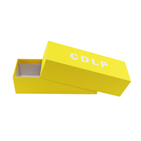 Boîte-cadeau jaune de qualité supérieure pour l'électronique grand public intelligente montre intelligente Smartphones tablettes couvercle doublé d'éponge haut de gamme stratification mate