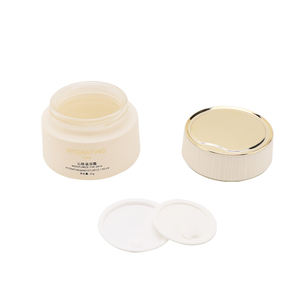 Luxury Empty Creamy White <strong>Cosmetic</strong> Skincare Packaging Glass Bottle Facial Lotion Serum Bottles Face Cream Jars Set With Pump - Product Image 5