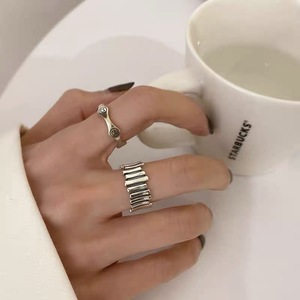 S925 Sterling <b>Silver</b> Wave Fence <b>Ring</b> Geometric Design For Women's Index Finger Minimalist Fashion Jewelry Gift - Product Image 5
