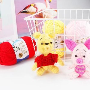 Fil <span class=keywords><strong>à</strong></span> <span class=keywords><strong>tricoter</strong></span> pour bébé en coton <span class=keywords><strong>de</strong></span> lait 100% 5 plis 50g, cordon <span class=keywords><strong>à</strong></span> <span class=keywords><strong>tricoter</strong></span> <span class=keywords><strong>à</strong></span> la main, multicolores, fil doux, prêt <span class=keywords><strong>à</strong></span> être expédié - Product Image 3
