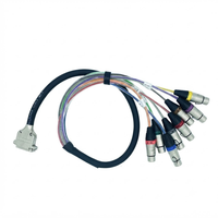 Câble audio analogique blindé professionnel 8 canaux DB25 vers XLR femelle pour console de mixage de studio et interface d'enregistrement