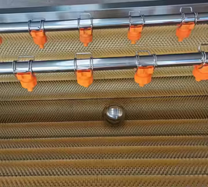 Machine à nettoyer les pommes de terre en acier inoxydable 304 pour restaurant, brosse à éplucher les fruits et légumes, laveuse 220/380V, garantie 1 an - Product Image 4