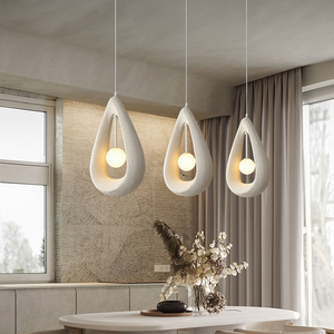 Luminaire suspendu LED <span class=keywords><strong>G9</strong></span>, design micro-ciment trichromatique pour salles à manger, salons, hôtels, chambres et bureaux à domicile - Product Image 3