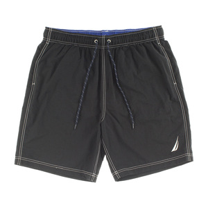 กางเกงว่ายน้ำแบบคลาสสิกสีทึบแห้งเร็วมาตรฐานของ Nautica: สีดำ | ของแท้100% - Product Image 1