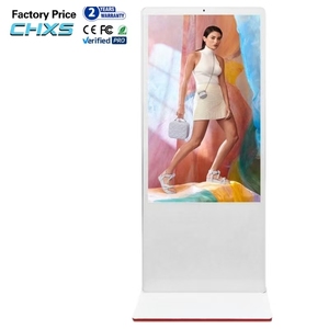 Écran tactile interactif <span class=keywords><strong>de</strong></span> 32/43/49/50/55/65 pouces, affichage numérique LCD haute <span class=keywords><strong>définition</strong></span>, kiosque vertical, panneau IPS, NFC, support au sol - Product Image 1