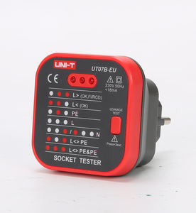 UNI-T UT07 Socket <strong>Testers</strong> Detector EU Plug Ground Neutral Fire Plug Polarity Phase Check Wiring Detection <strong>RCD</strong> Leakage Test - Product Image 2