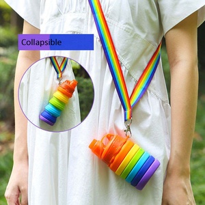 Bouteille d'eau pliable en silicone portable de 500 ml, tasse en silicone pour la randonnée, les voyages et les activités de plein air - Product Image 5