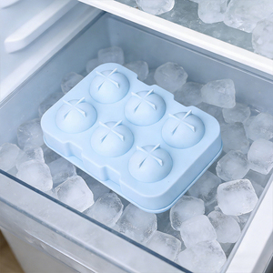 Handmade 6-Slot Sphere Silicone Cube Tray Food-Grade Sustainable <b>Cream</b> Tool Ice <b>Maker</b> Mold - Product Image 2