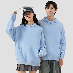 380GSM vente en gros de sweats à capuche pour hommes coton polyester bouffée impression sweat à capuche surdimensionné Streetwear pull à capuche pour hommes - Product Image 4