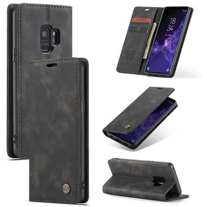 Funda de cuero con tapa para <span class=keywords><strong>Samsung</strong></span> Galaxy S9, funda con ranuras para tarjetas y dinero, para <span class=keywords><strong>Samsung</strong></span> S9 plus, <span class=keywords><strong>precio</strong></span> al por mayor - Product Image 1