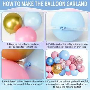 Set de Globos Haoshidai, Decoración Popular para Fiestas de Revelación de Género, Kit de Arco de Globos Rosa y Azul para Niños y Niñas, Baby Shower - Product Image 4