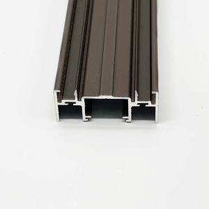 Portes et fenêtres en aluminium 6063, profilé d'extrusion anodisé, cadre métallique coulissant étroit et fin, alliage de verre, intérieur moderne, adapté - Product Image 2