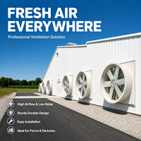 450 #   Ventilador Axial de Presión Negativa con Rodamientos de Bolas, Entradas de Aire Metálicas de Alta Eficiencia, Aspas de Fibra de Nylon, Ventilación, Refrigeración, Polvo