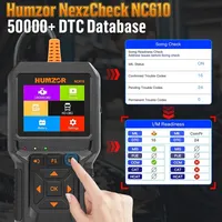 Humzor NC610 2in1 OBD2 Lecteur de Code Scanner Système Complet Scanner de Diagnostic de Voiture Support Outil de Diagnostic Automatique pour Voiture et Camion
