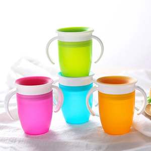 240ml bébé <span class=keywords><strong>apprentissage</strong></span> <span class=keywords><strong>tasse</strong></span> à boire Miracle 360 degrés formateur tasses sans déversement formateur <span class=keywords><strong>tasse</strong></span> à eau avec deux poignées pour bébé - Product Image 4