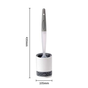 PP TPR Soft Plastic Toilet Cleaning <b>Brush</b> Liquid Soap Dispenser Bathroom <b>Brush</b> Cleaner Toilet <b>Brush</b> With Soap Dispenser - Product Image 3