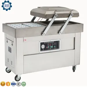 Double Chamber Dry and Wet Dual Automatic Food Sealing Vacuum Packing Machine