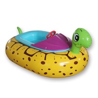 Nouveau personnalisé eau motorisé rose cygne gonflable électrique pare-chocs bateau eau jouets Portable monter sur jouet bateau pour enfant et adulte