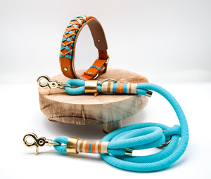 Correa de Paracord de manos libres personalizada, correa de cuero, cuerda de paracord, <span class=keywords><strong>collar</strong></span> de cuerda de escalada, juego para perros y Mascotas - Product Image 1