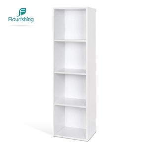 Tùy Chỉnh Bằng Gỗ Đơn Vị Lưu Trữ 4 Cube Tủ Sách Phòng Khách Kệ Kệ Hiển Thị Giá - Product Image 1