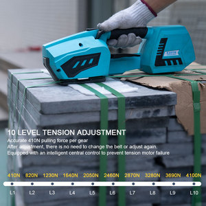 Vendita diretta in fabbrica adatto per PP/PET nastro per piccole imprese e uso domestico portatile semi-automatico elettrico reggiatrice - Product Image 6