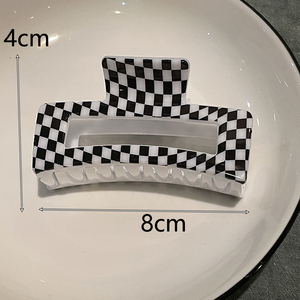 <span class=keywords><strong>Pince</strong></span> à <span class=keywords><strong>cheveux</strong></span> rectangulaire coréenne pour fille, effet métallique, imprimé léopard, pour la salle de bain, pinces à <span class=keywords><strong>cheveux</strong></span> de haute qualité, socle carré - Product Image 6