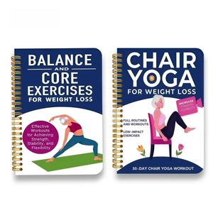 Carnet de Yoga Personnalisé pour Défi de 28/30 Jours, Reliure Spirale Dorée, Guide d'Action Yoga, Pratique, Journal d'Alimentation Saine - Product Image 2