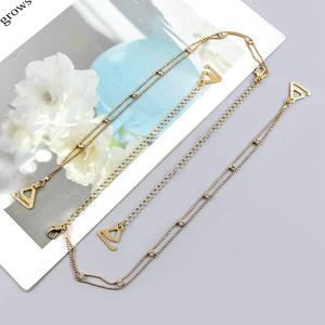 HJR-201时尚双链内衣肩带细链文胸水钻结婚带妇女 - Product Image 4