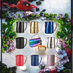 Ustensiles à café modernes Vedela Naturals pour barista, art du latte artisanal, écologiques, en acier inoxydable 304, colorés, personnalisés, en forme de cygne, pour le café au lait - Product Image 3