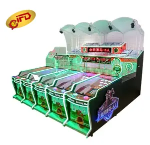 IFD National Simulation Horse Racing Máquina de Arcade que funciona con monedas Ball Rolling Carnival Booth Máquina de consola de juegos