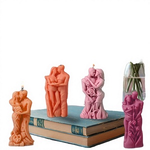 Sculpture de bougie en résine pour couple romantique, breloque décorative Kawaii en forme de nuage arc-en-ciel pour cadeau et fête - Product Image 3