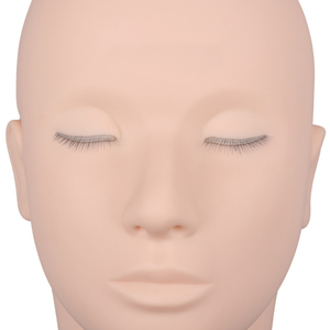 VEYES Paquete al por mayor de maquillaje, suministros <span class=keywords><strong>para</strong></span> extensiones de pestañas, cabeza de maniquí dorada con párpados de repuesto - Product Image 6