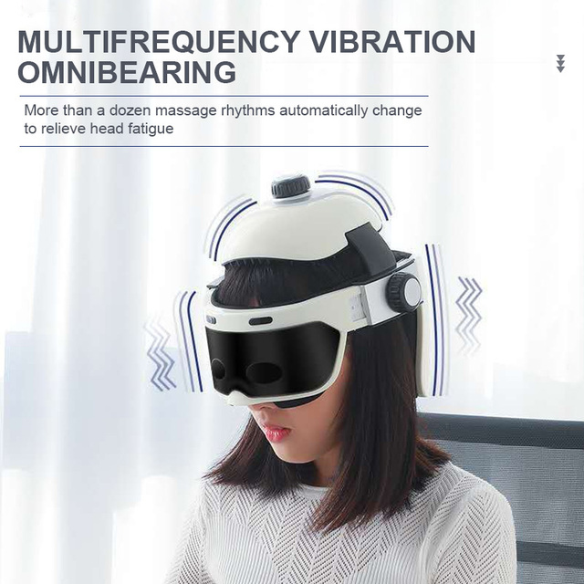Scalp Massager Electric New Design 5 Modes Remote Control Remote Control Head Eye Massager Helmet