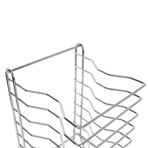 Rejilla de acero inoxidable de varias capas para pizza, para secar platos y tazones en la cocina, tamaño L, forma cuadrada - Product Image 3