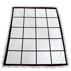 Abd depo Polyester 9 panel 15 panelleri 20 panel pazen kare saçak boş süblimasyon battaniye ısı basın baskı