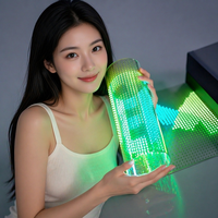 Film LED adhésif P10, écran transparent flexible à montage sur verre, 4000 nits, CMS à distance, pour extérieur, garantie de 2 ans