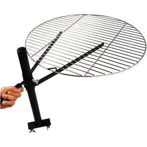 Gru a <span class=keywords><strong>griglia</strong></span> a battente da giardino sopra il camino con una manovella rotante - Product Image 4