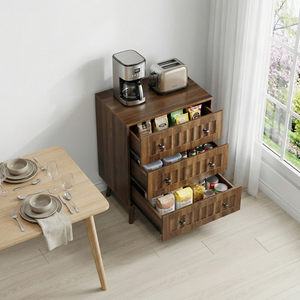 ตู้ลิ้นชักไม้ 3 ชั้นทันสมัย สำหรับห้องนอนและห้องนั่งเล่น - Product Image 3