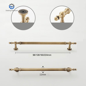 Rétro américain Simple Poignée en cuivre avec bouton en bronze Meubles et tiroir de porte d'armoire de cuisine de <span class=keywords><strong>France</strong></span> - Product Image 2